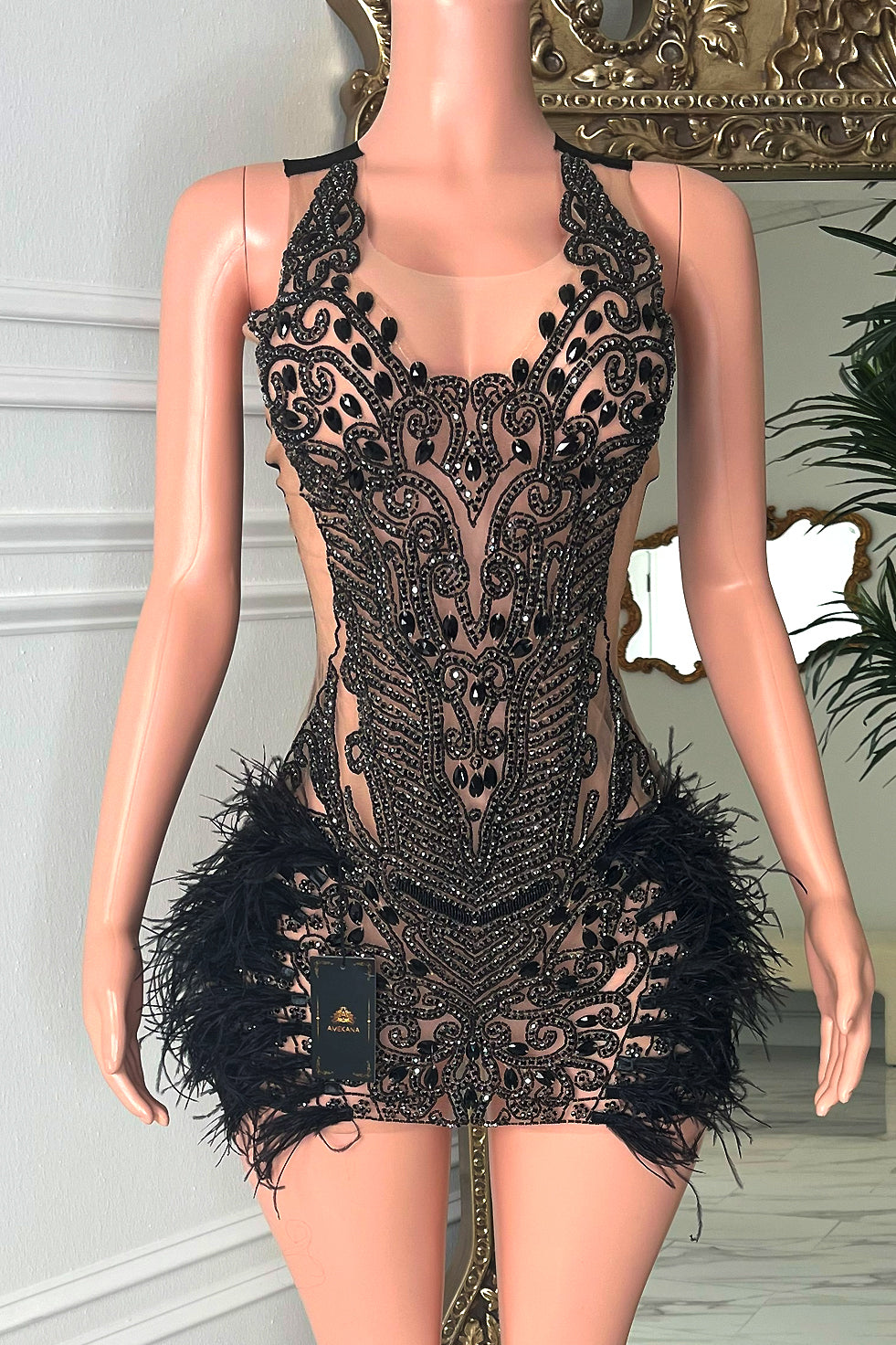 black diamante dress Chlo Diamant Dress