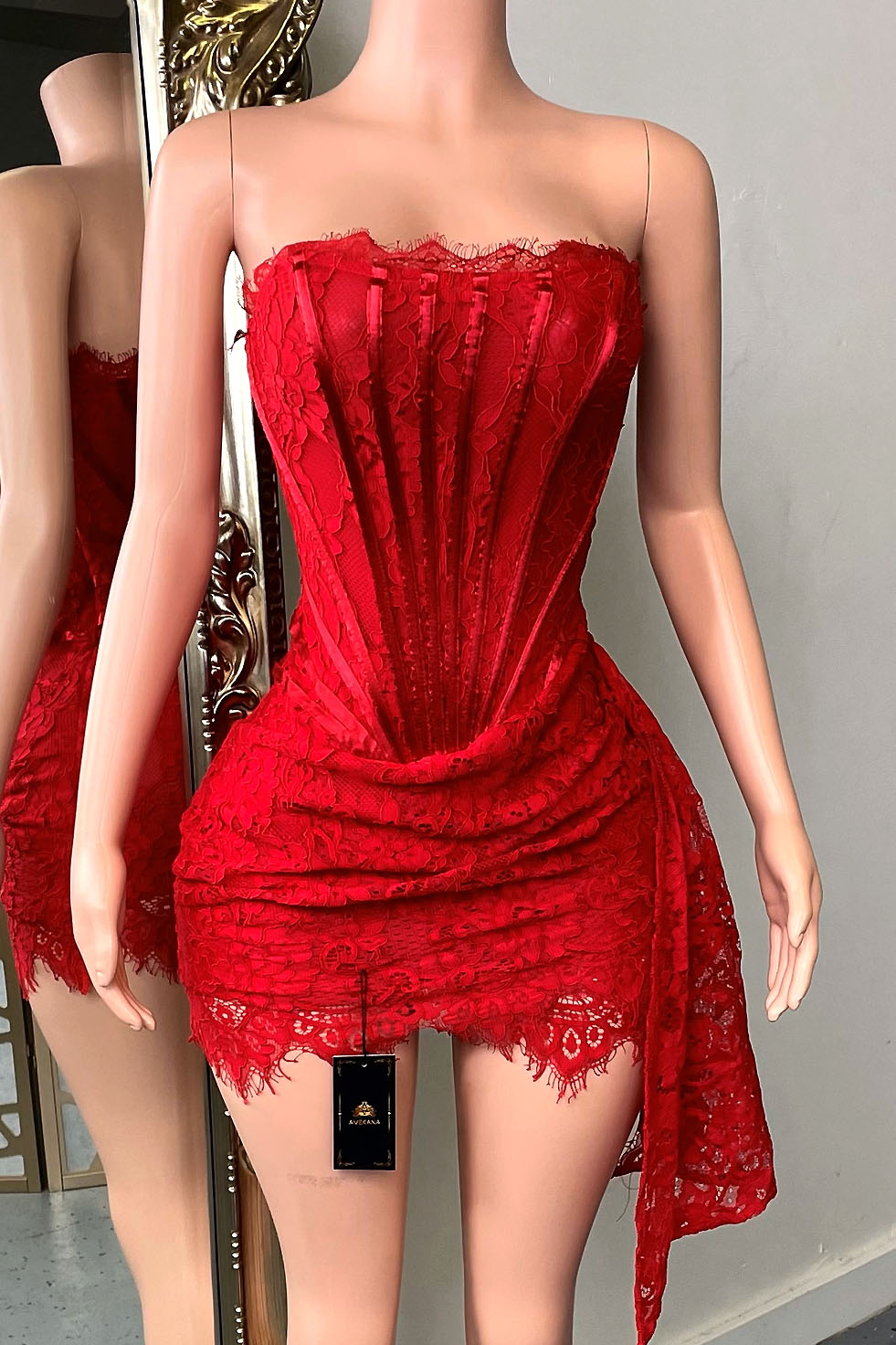 First Kiss Lace Dress (Ready To Ship) AMEKANA First Kiss Lace Dress (Ready To Ship) AMEKANA