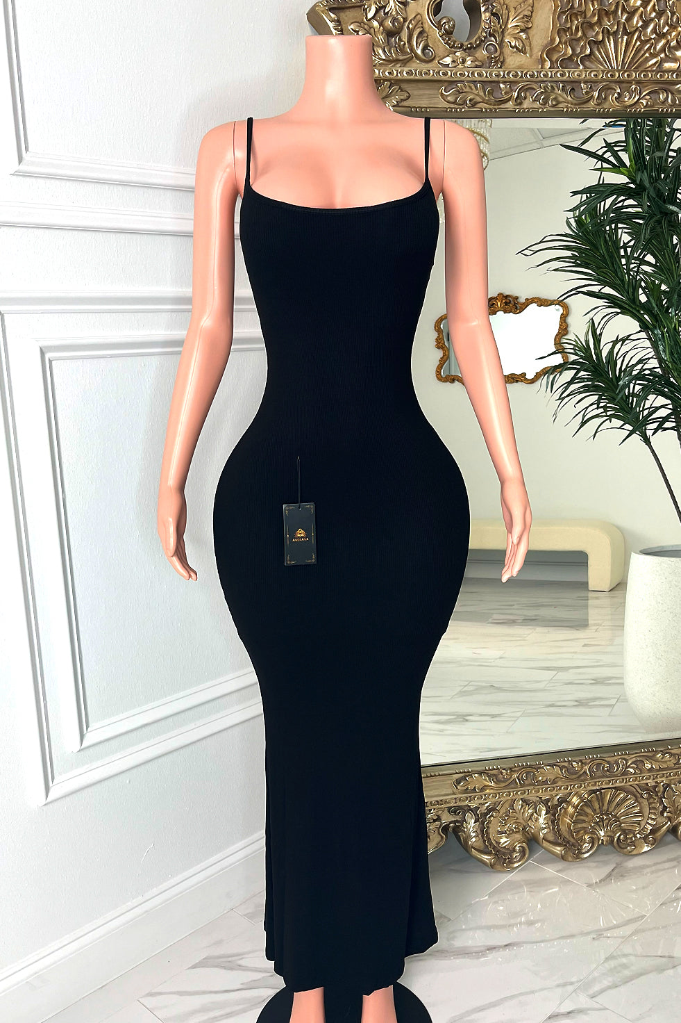 Atti Black Dress Built-in Shapewear (Made To Order) Atti Black Dress Built-in Shapewear (Made To Order)