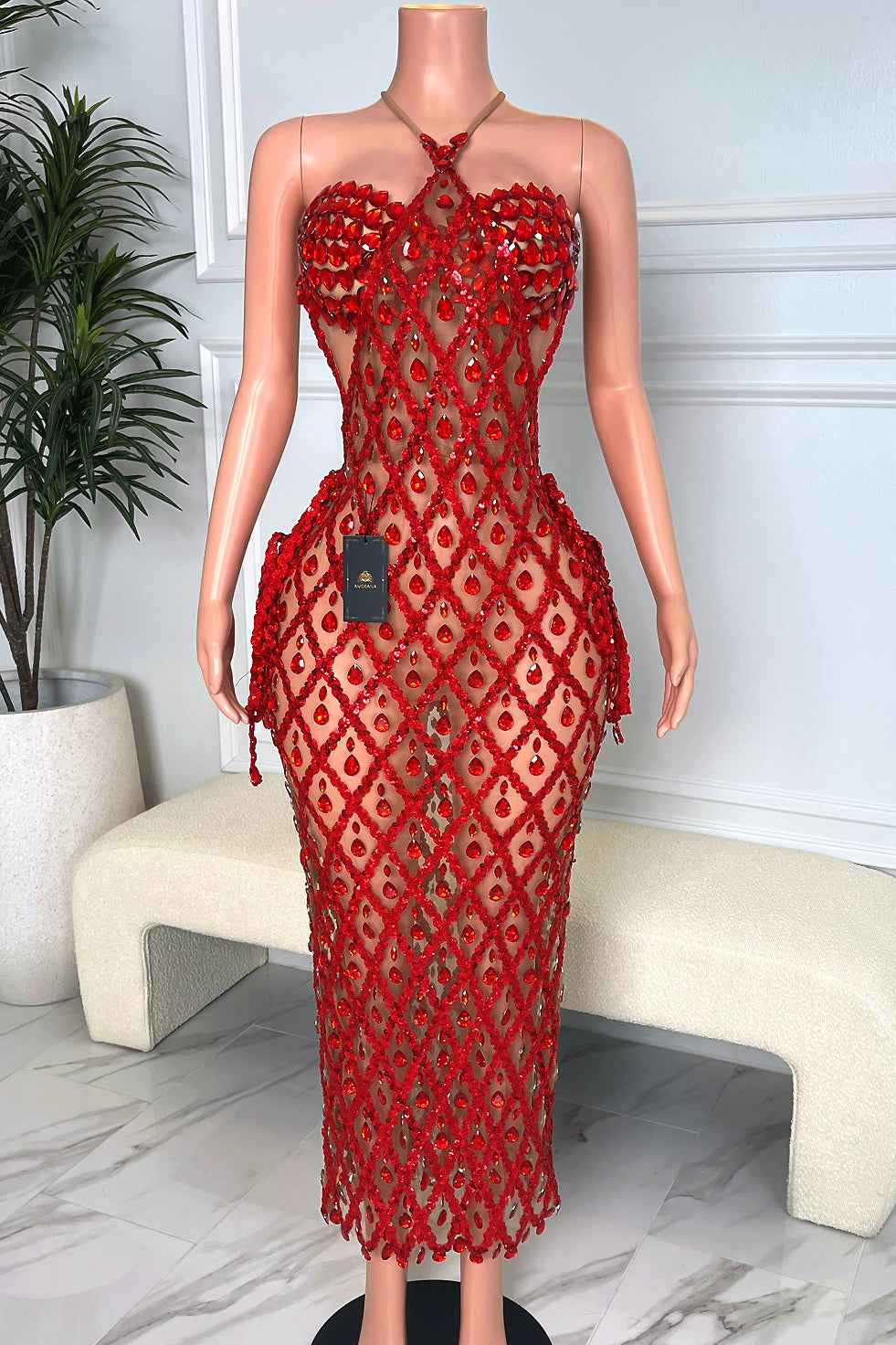 maxi dress with support Elowen Gingham Corset Maxi Dress No. 14