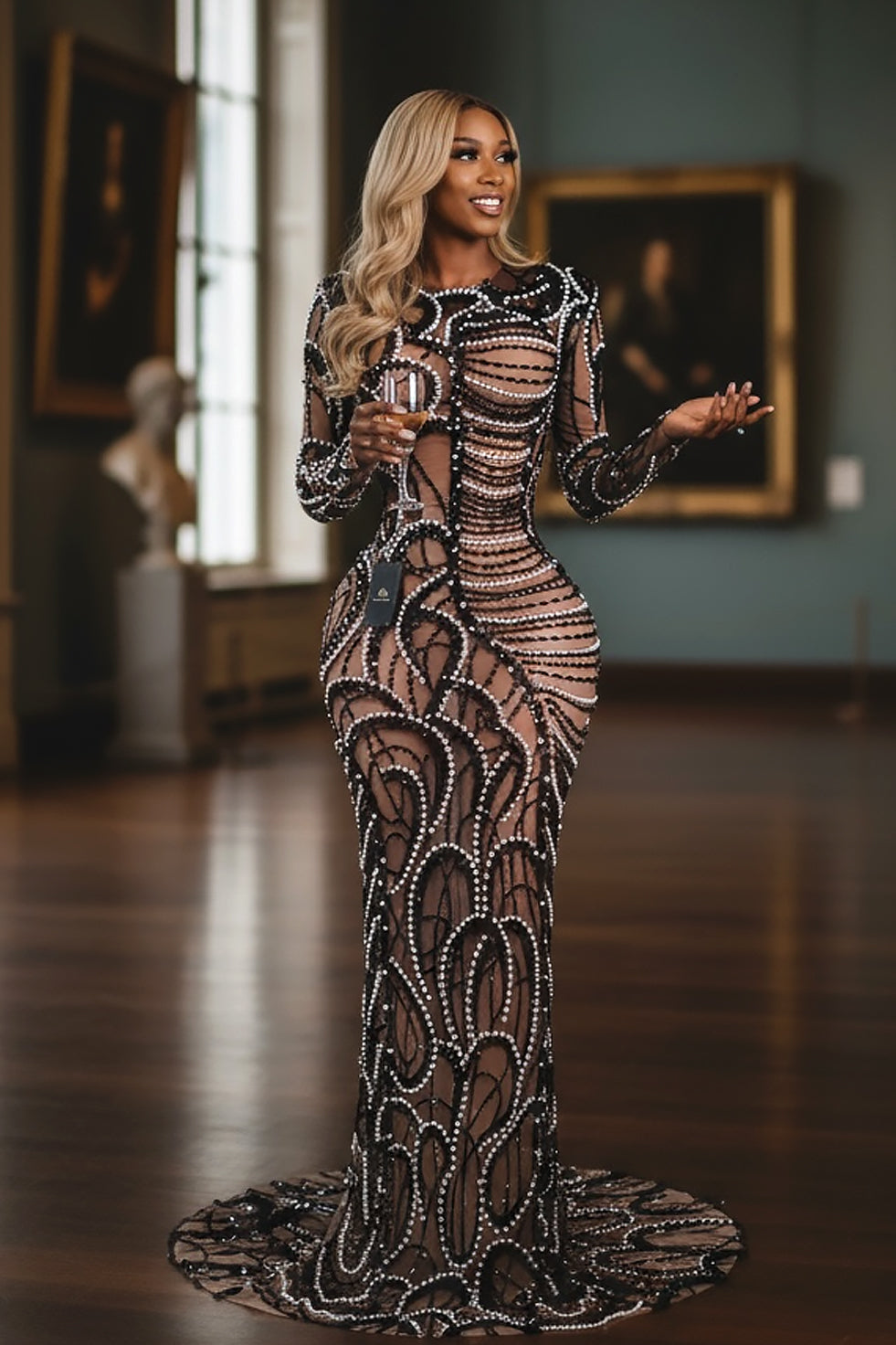 Seductress Maxi Dress (Ready To Ship) Black / M Seductress Maxi Dress (Ready To Ship) Black / M