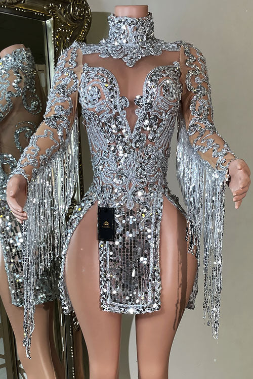 Partition Sequin Dress (Ready To Ship)