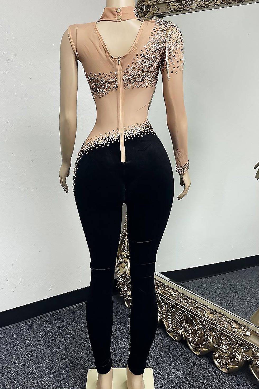 Juls Rhinestone Bodysuit(Ready To Ship)