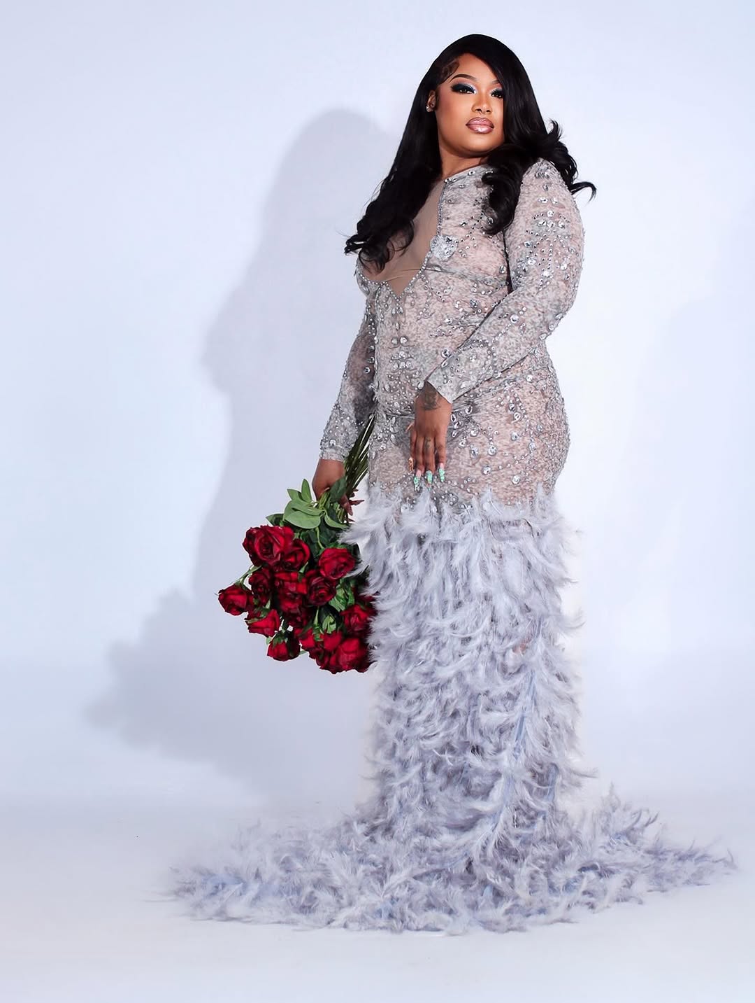 Nili Feather Dress (Made to Order)