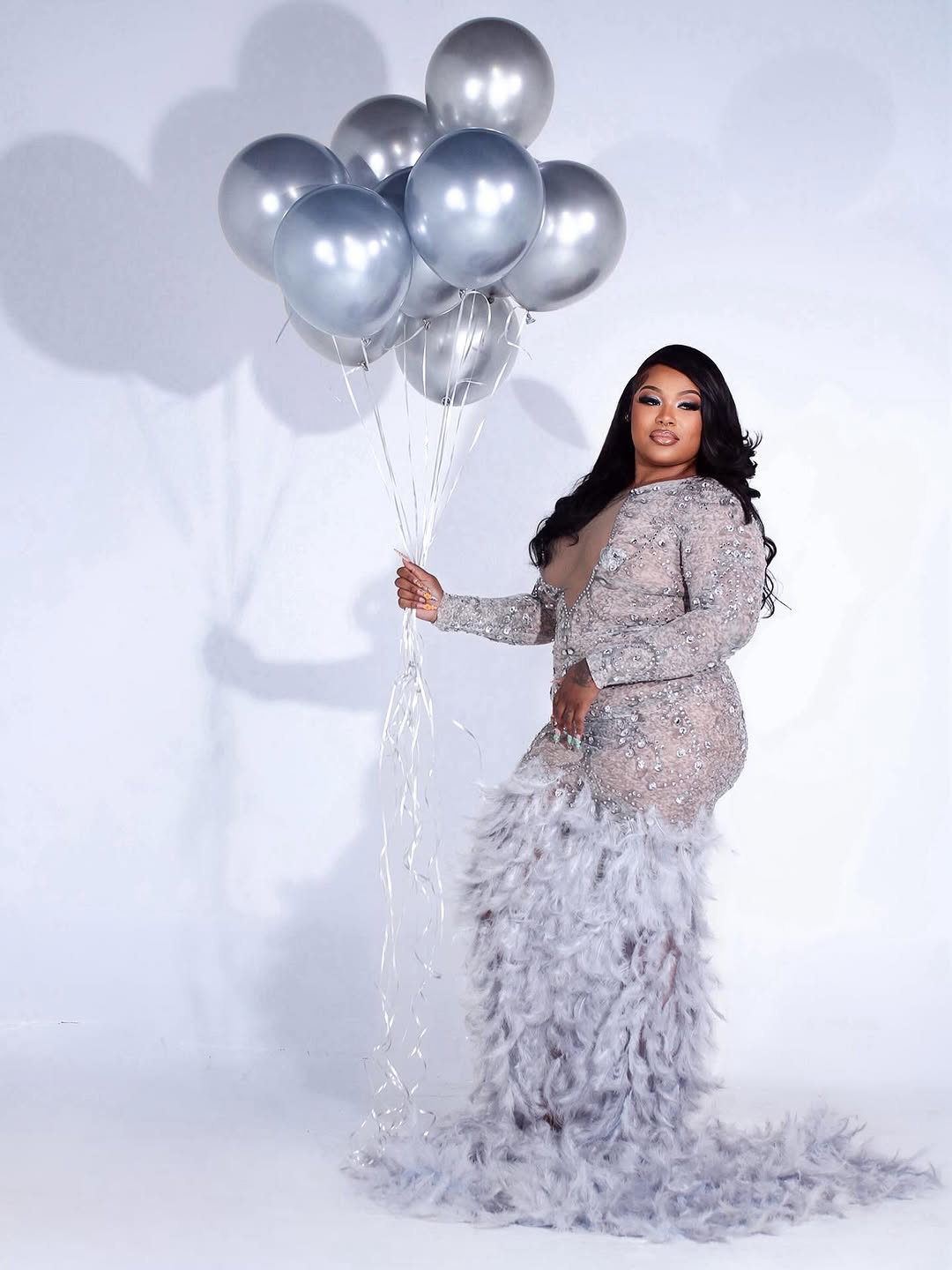 Nili Feather Dress (Made to Order)