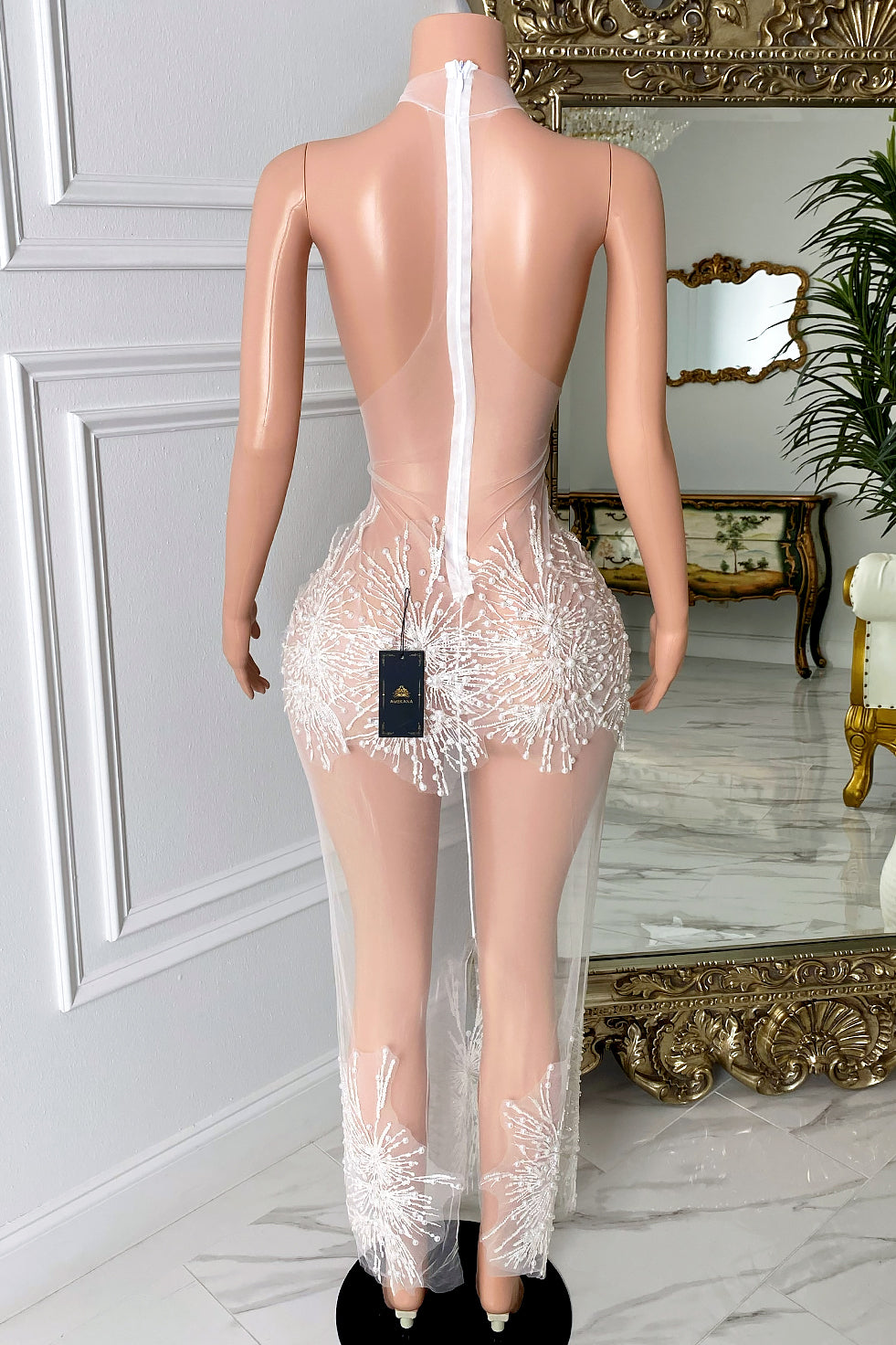 Alley All White Midi Dress (Ready to ship)