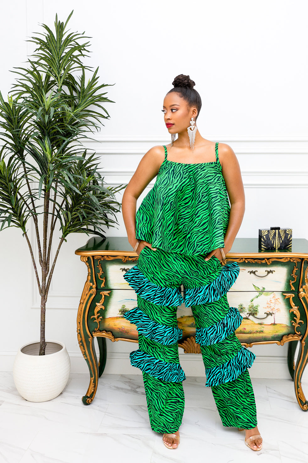 Untamed Ankara Pant Set(Ready To Ship)