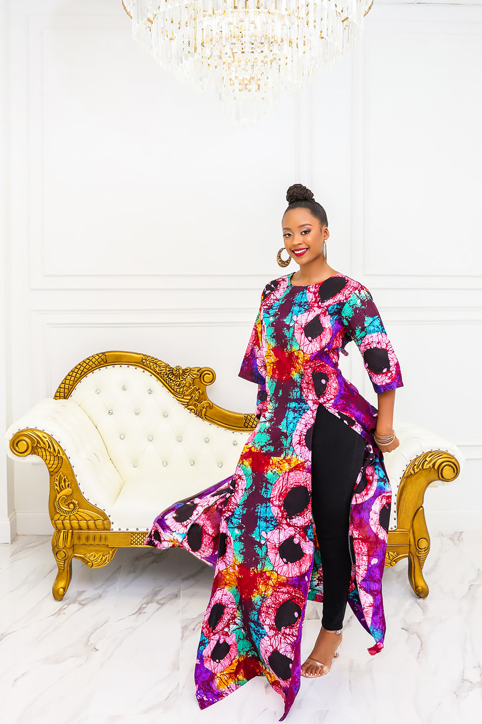 Bold Aura Ankara Dress(Ready To Ship)