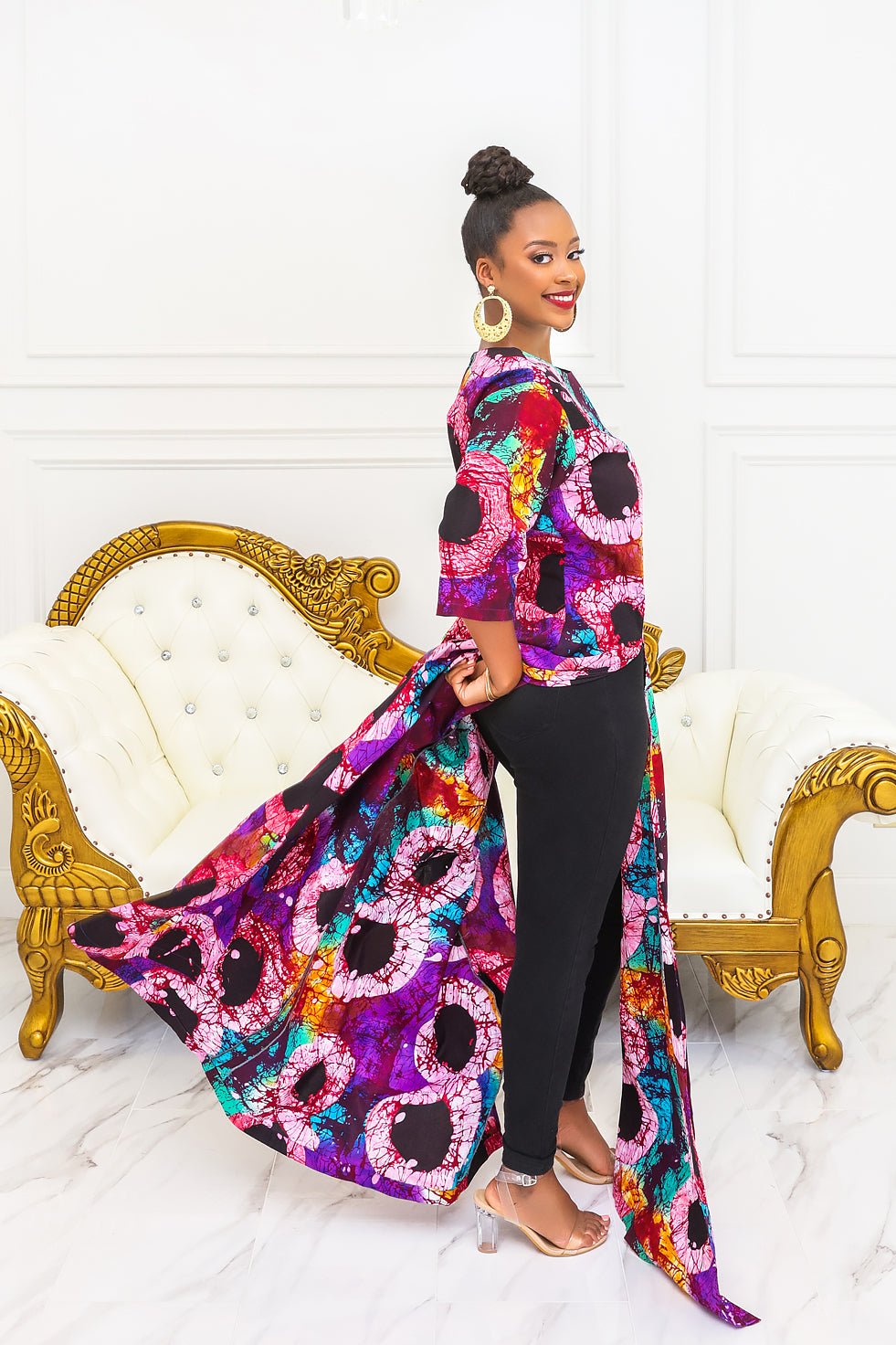 Bold Aura Ankara Dress(Ready To Ship)