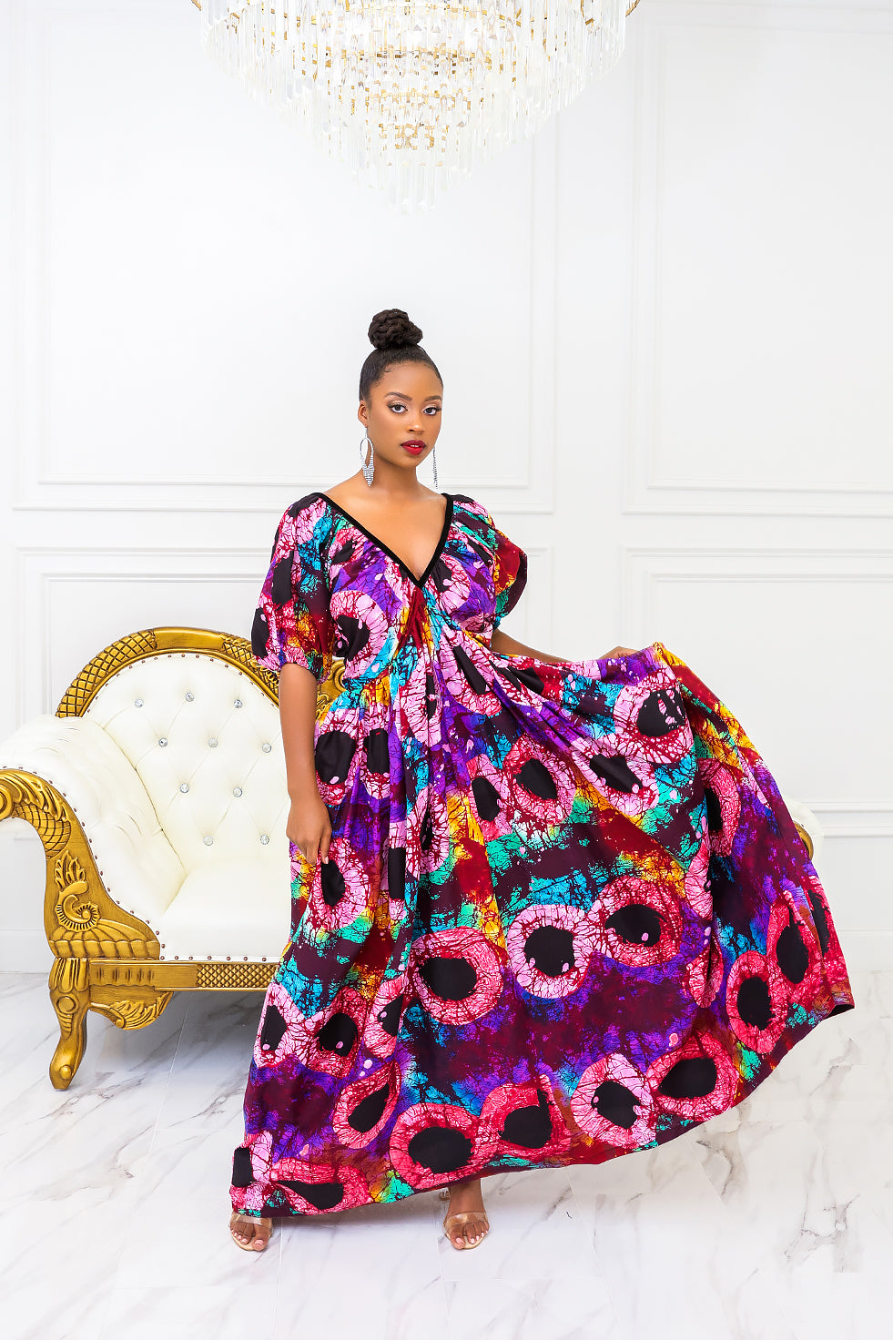 Circle of Queens Ankara Dress(Ready To Ship)
