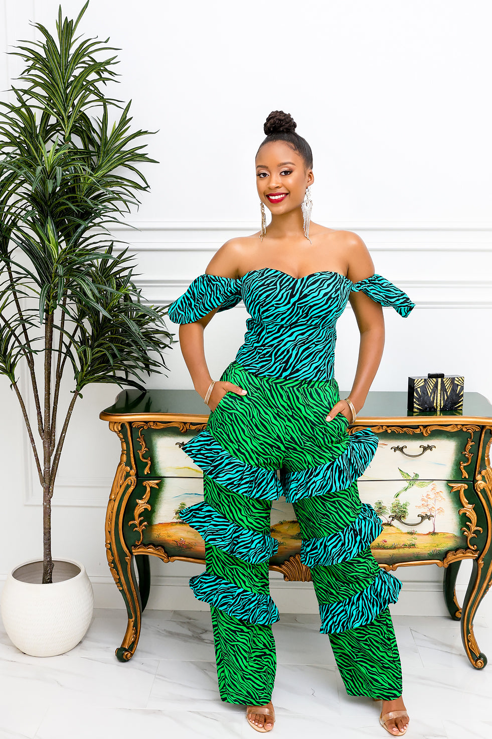 Jungle Diva Ankara Pant Set(Ready To Ship)