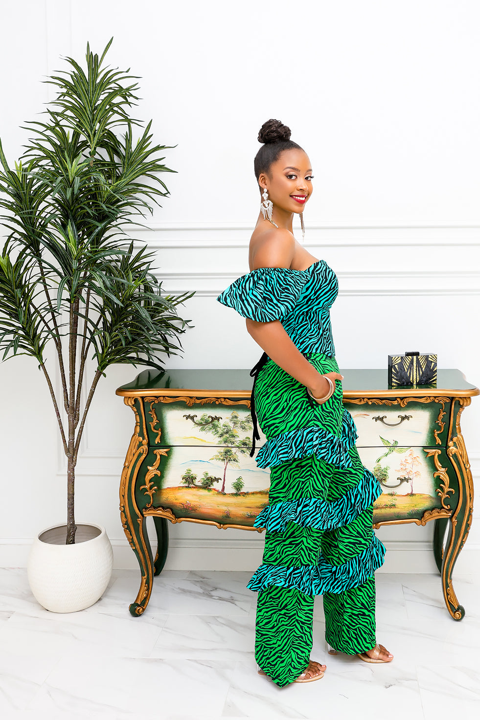 Jungle Diva Ankara Pant Set(Ready To Ship)