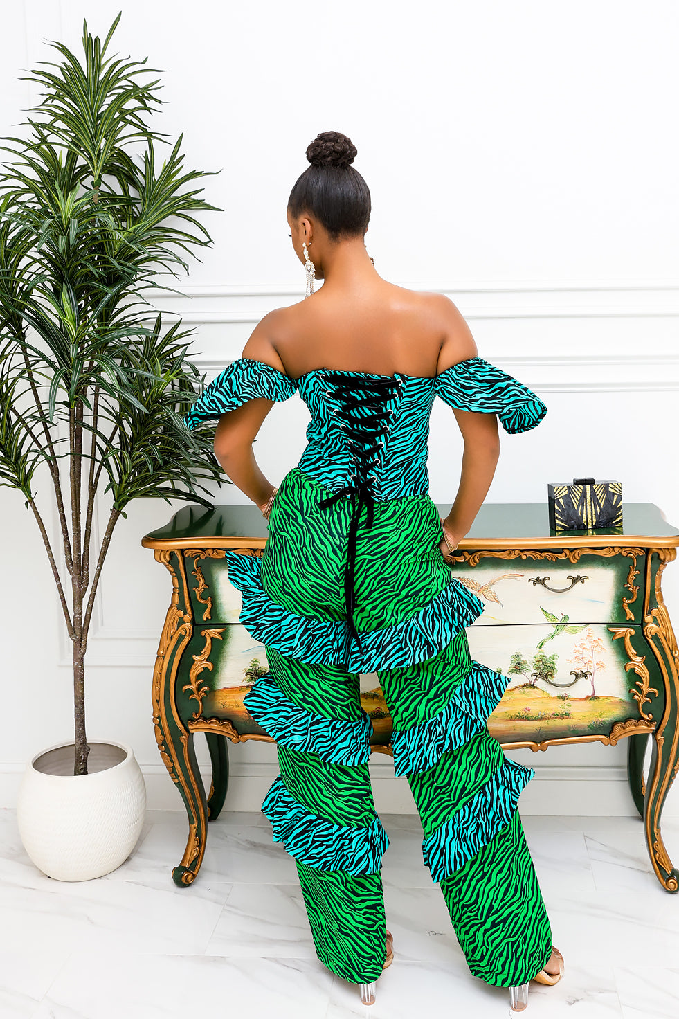 Jungle Diva Ankara Pant Set(Ready To Ship)