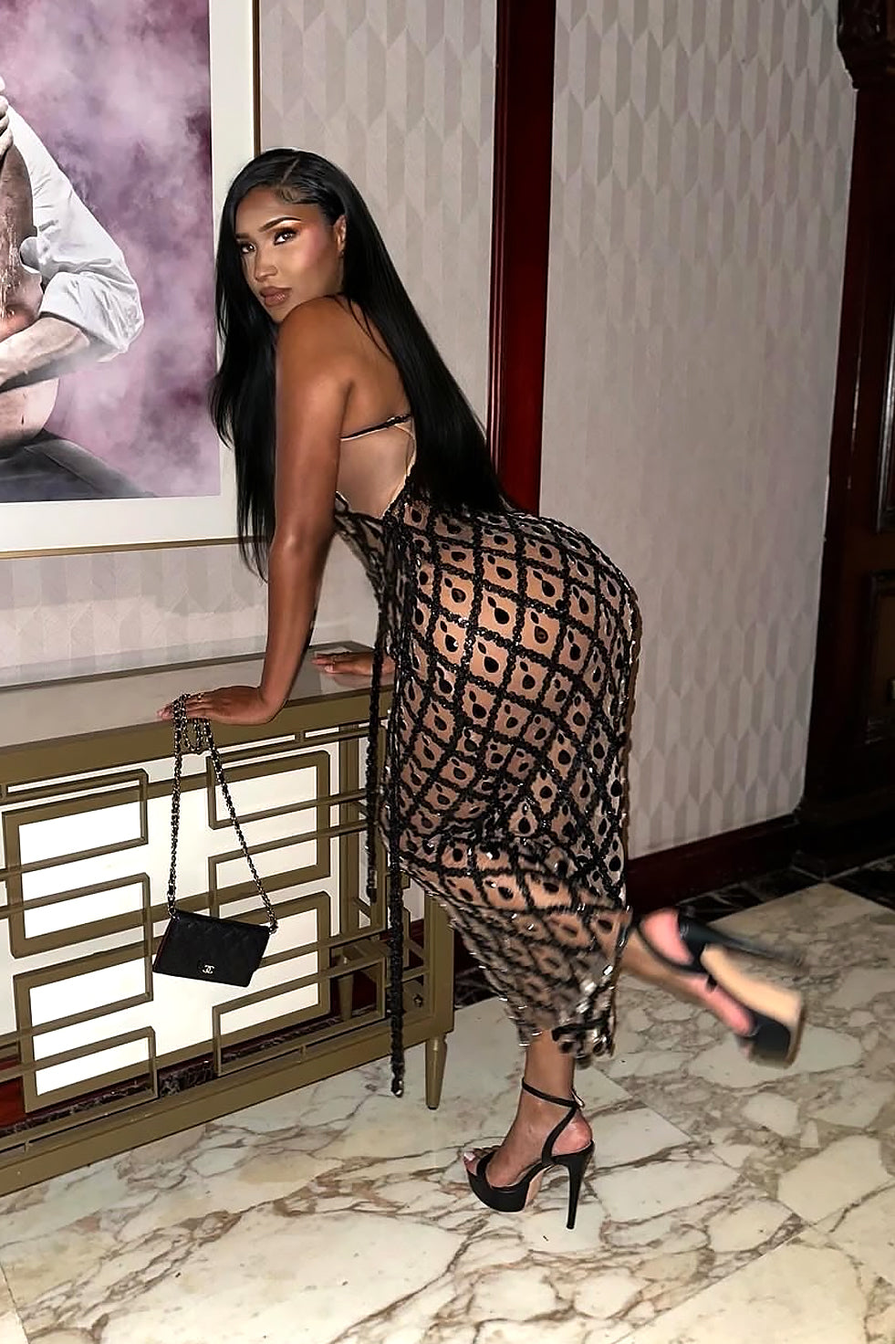 Aoki Black Maxi Dress (Made to Order)