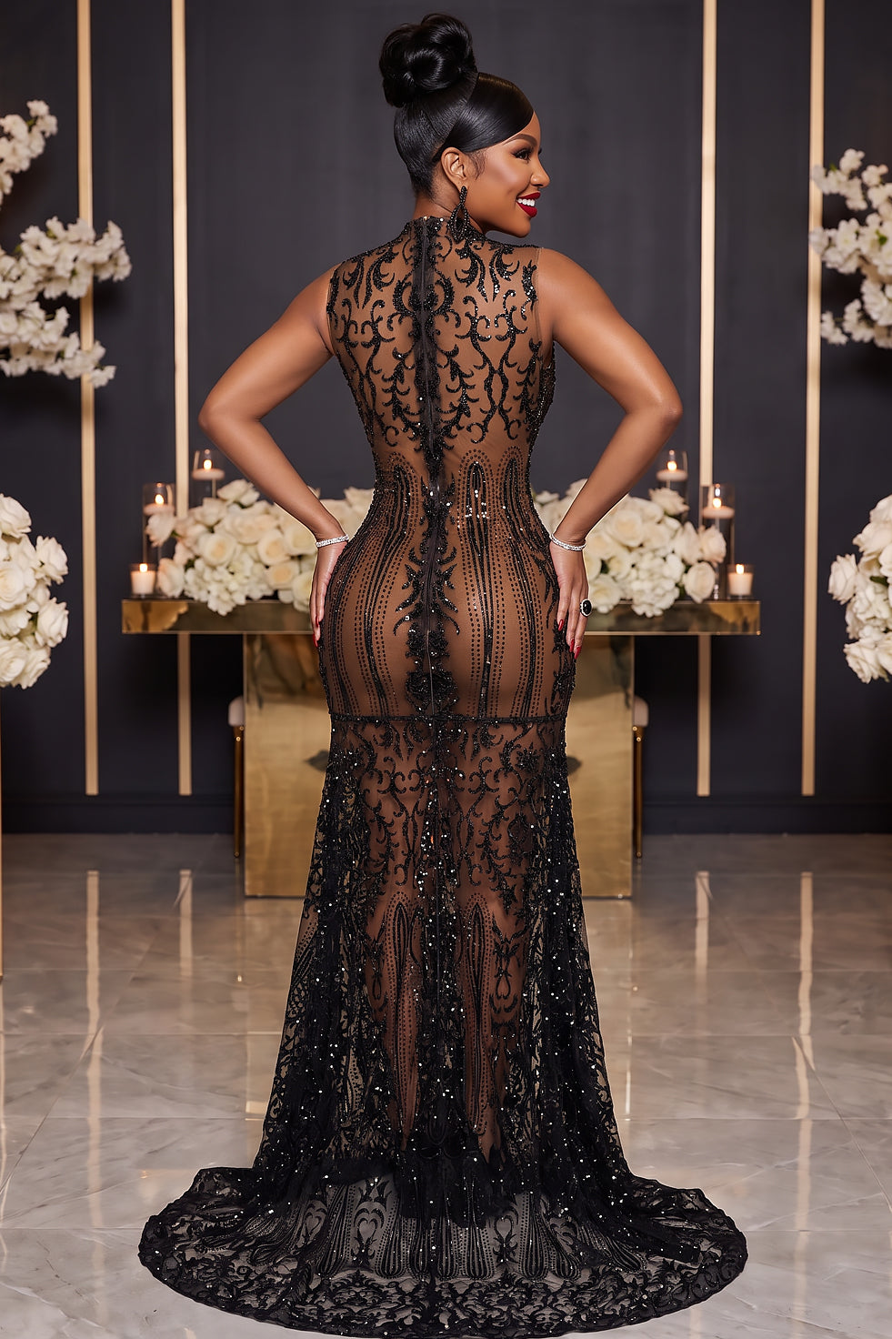 Colette Black Maxi Dress (Ready to Ship)