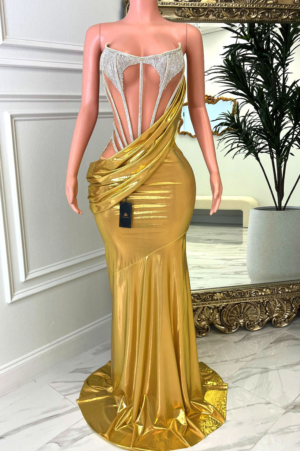 Mitra Gold Dress