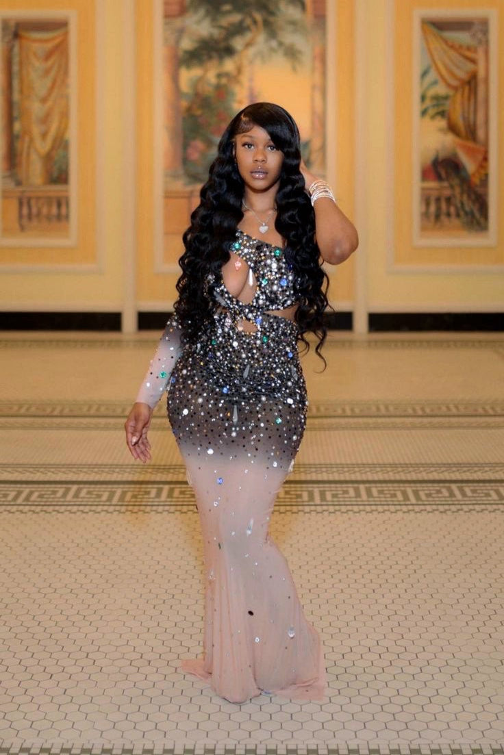 Azra One Sleeve Dress (Made to Order)