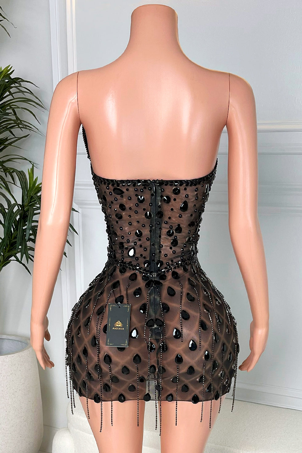 Rory Black Mini Dress (Made to Order)