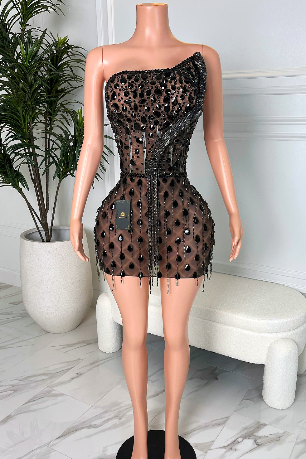 Rory Black Mini Dress (Made to Order)