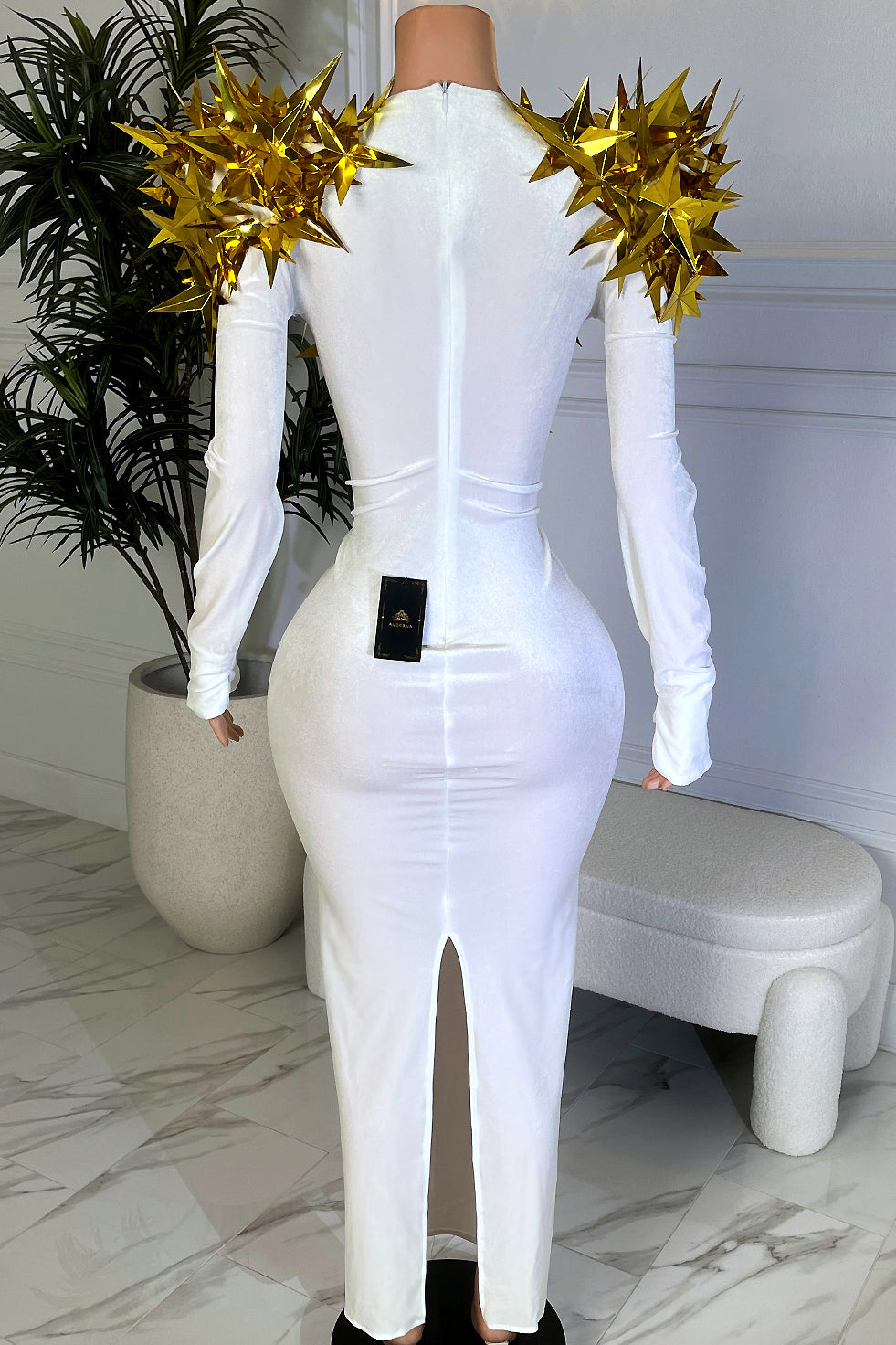 Astra White Maxi Dress (Made To Order)