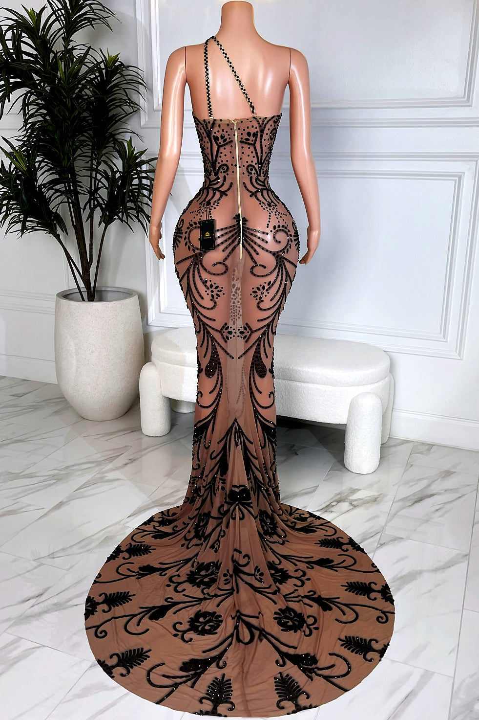 Attitude Black Maxi Dress (Made to Order)