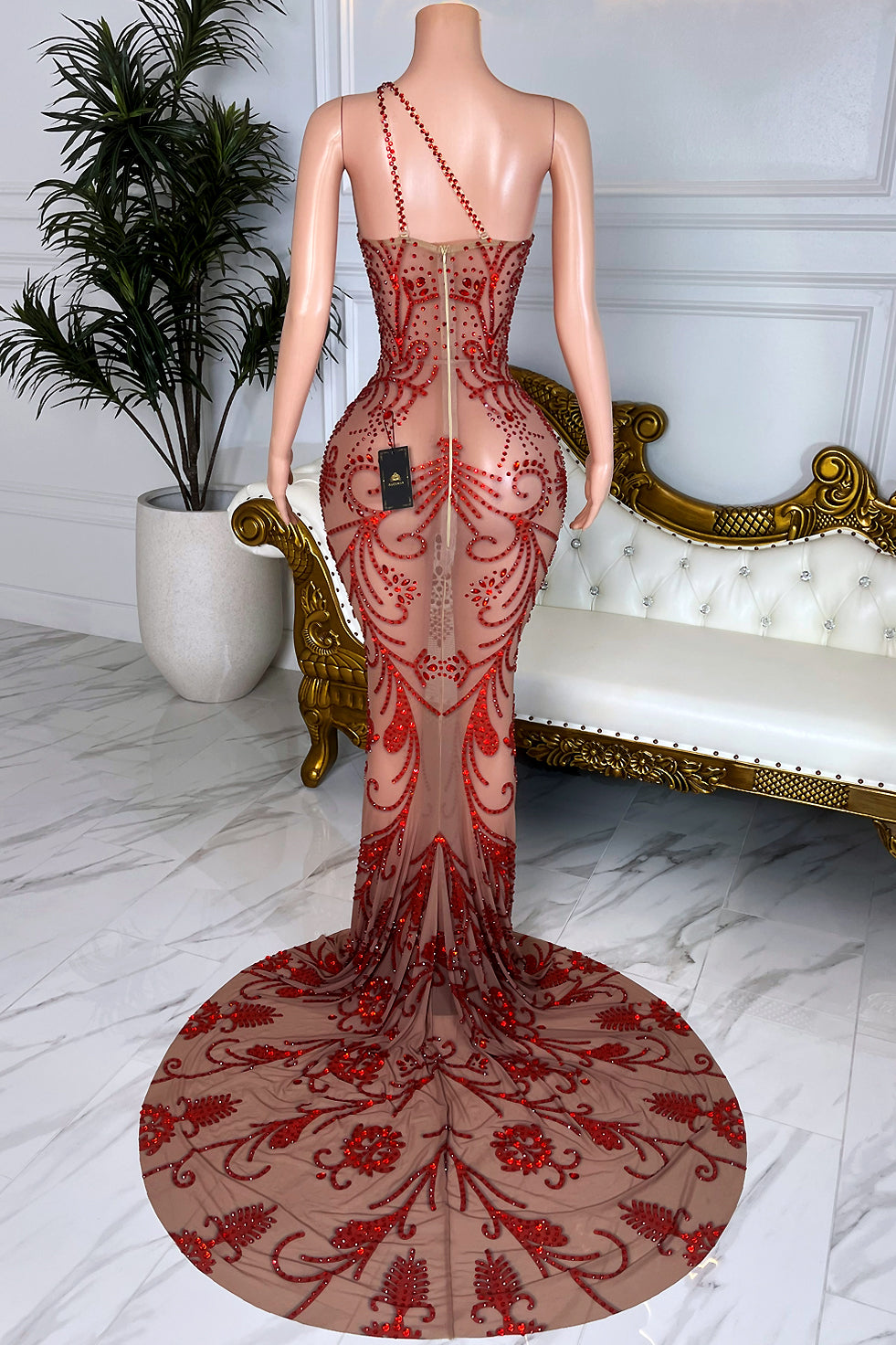 Attitude Red Maxi Dress (Made to Order)