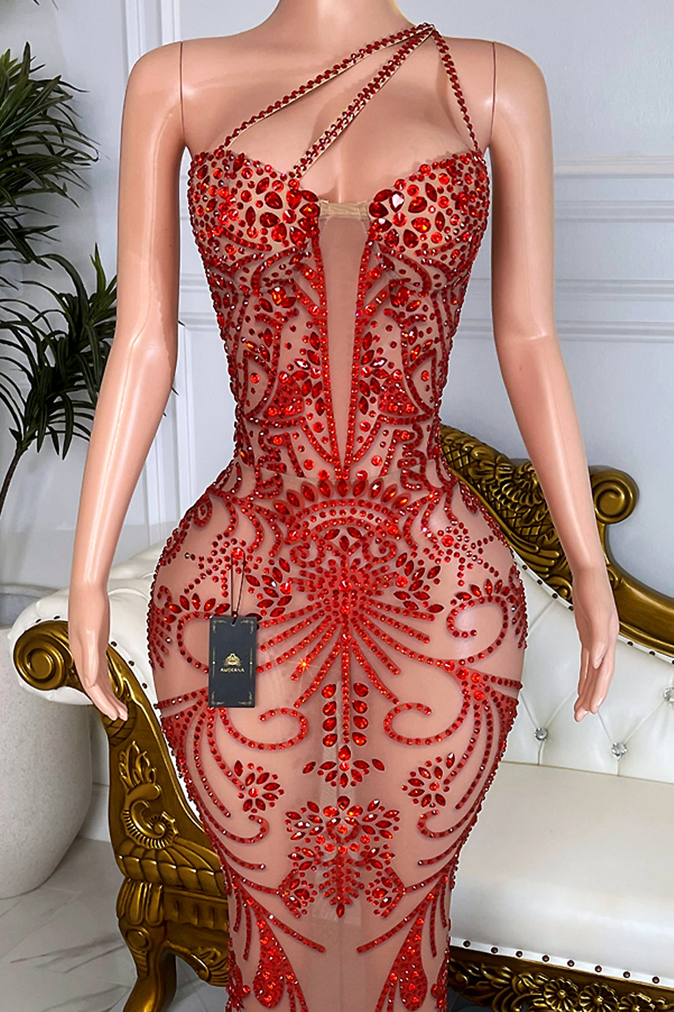 Attitude Red Maxi Dress (Made to Order)