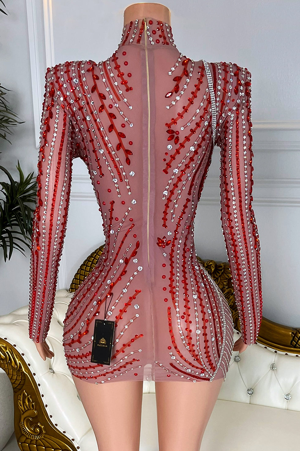 Candy Cane Mini dress(Ready To Ship)