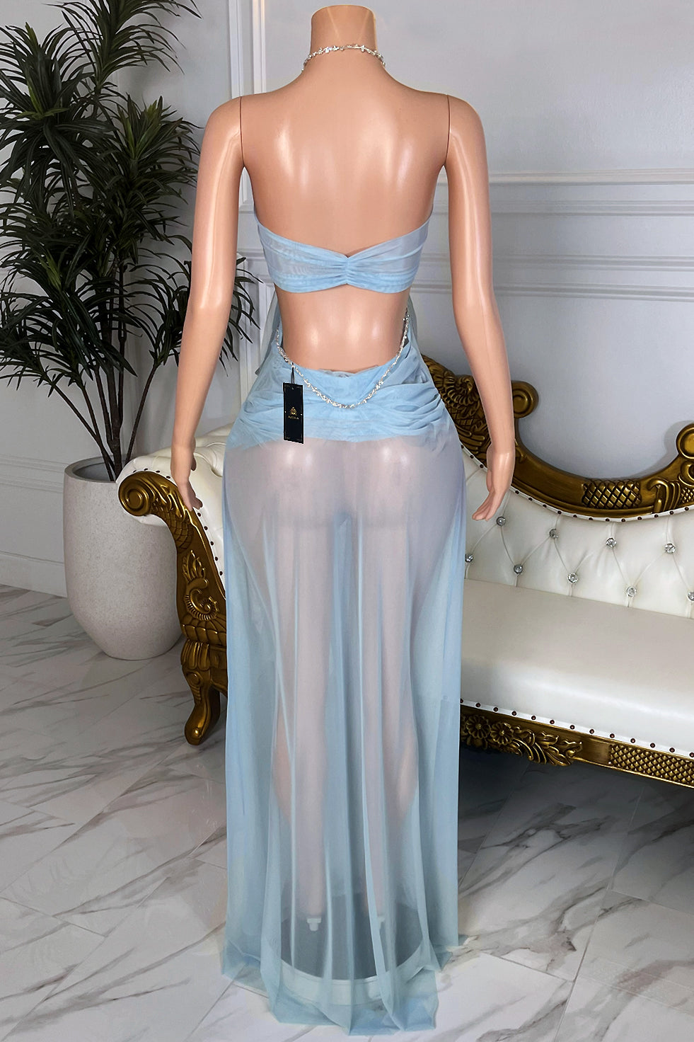 Flesh & Fantasy Blue Dress (Ready To Ship)