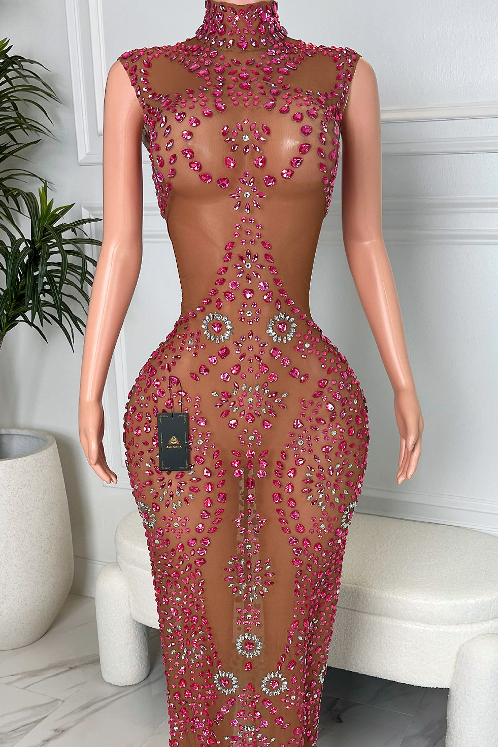 Desert Queen Pink Maxi Dress(Ready To Ship)