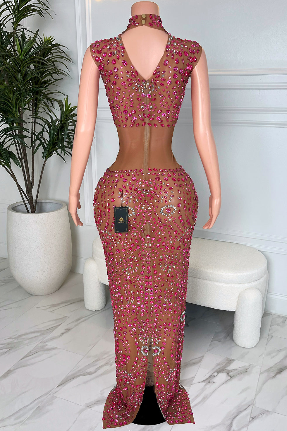 Desert Queen Pink Maxi Dress(Ready To Ship)