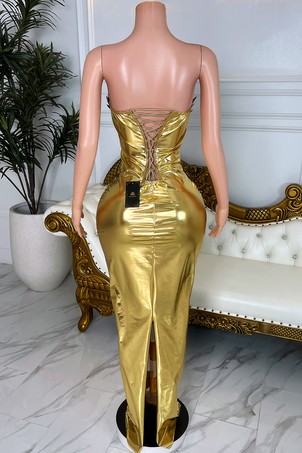 Paradise Gold Dress(Ready To Ship)