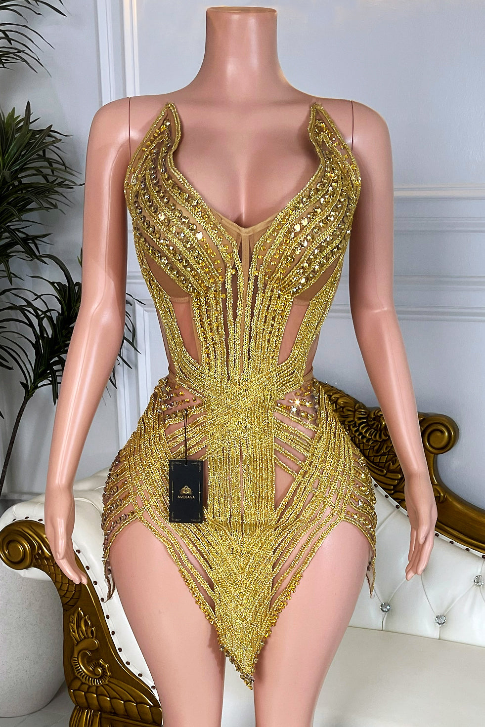 Golden Orbit Dress(Ready To Ship)