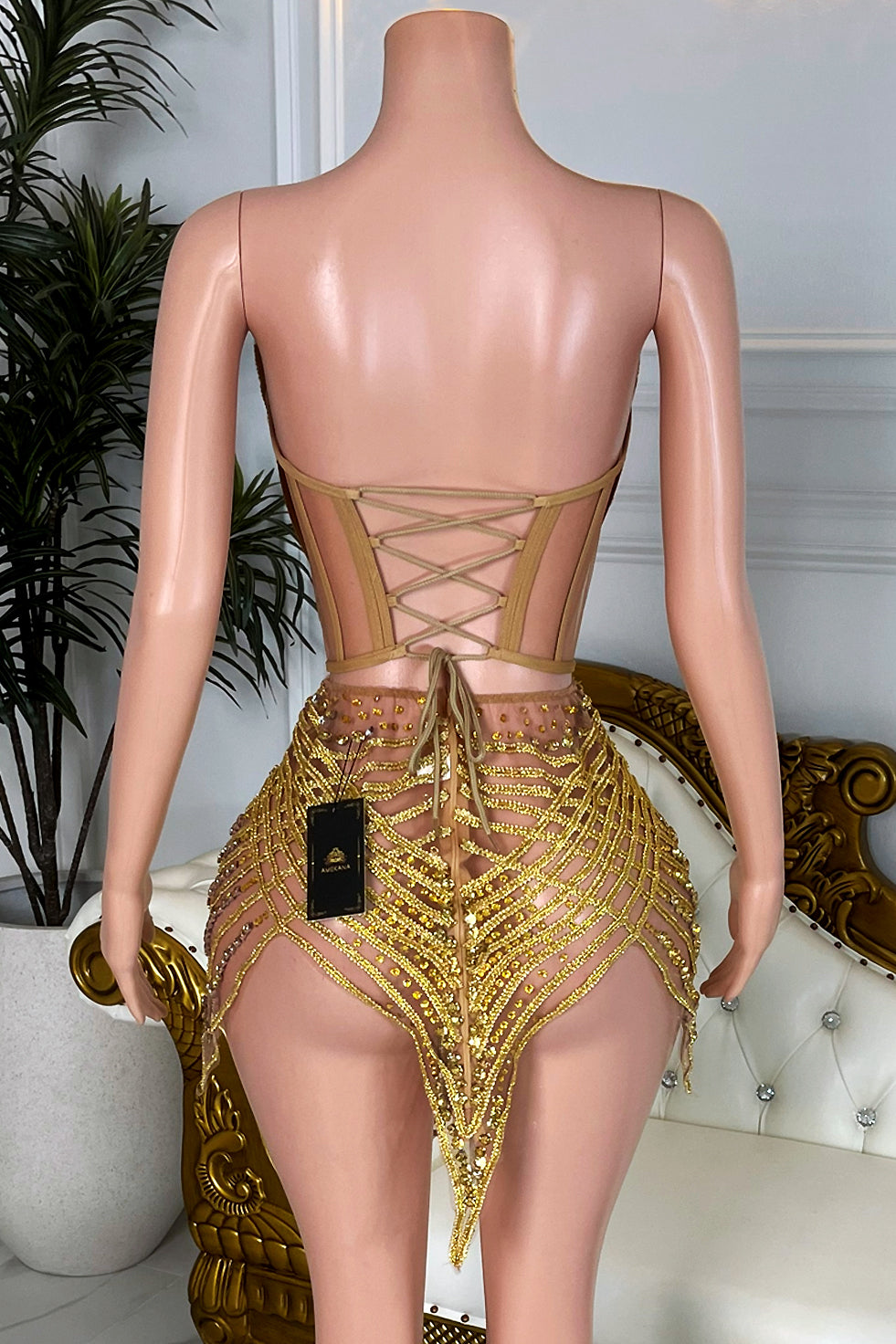 Golden Orbit Dress(Ready To Ship)