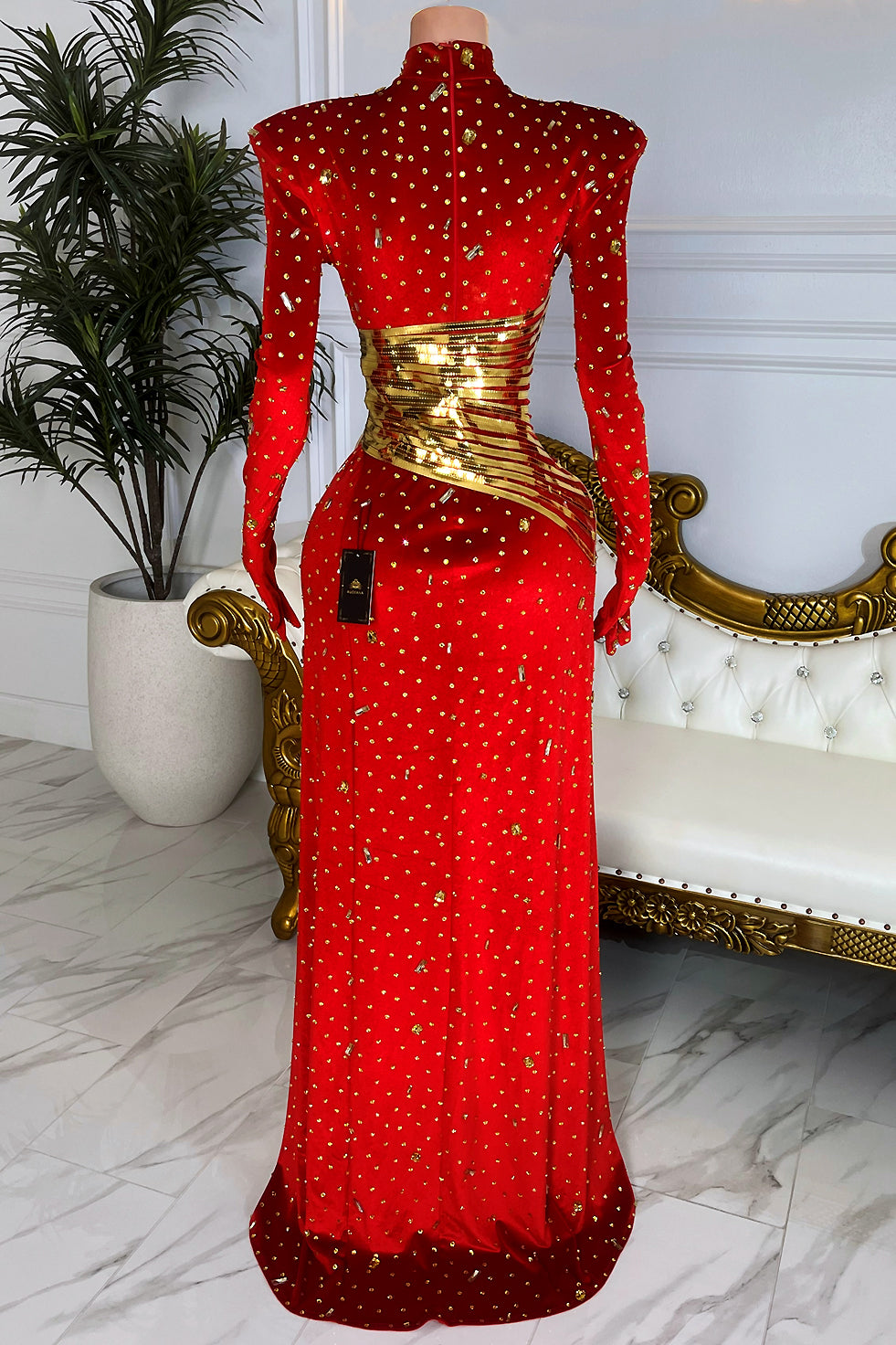 Inastella Red Dress (Ready To Ship)