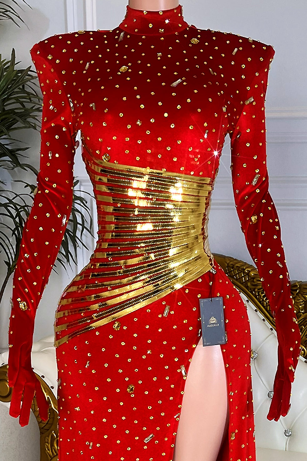 Inastella Red Dress (Ready To Ship)