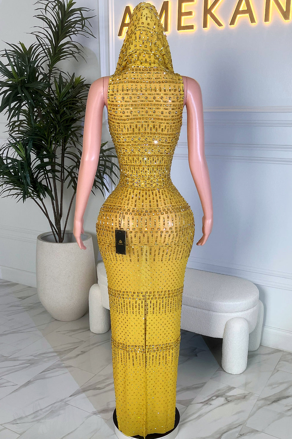 Indira Yellow Maxi Dress (Ready To Ship)