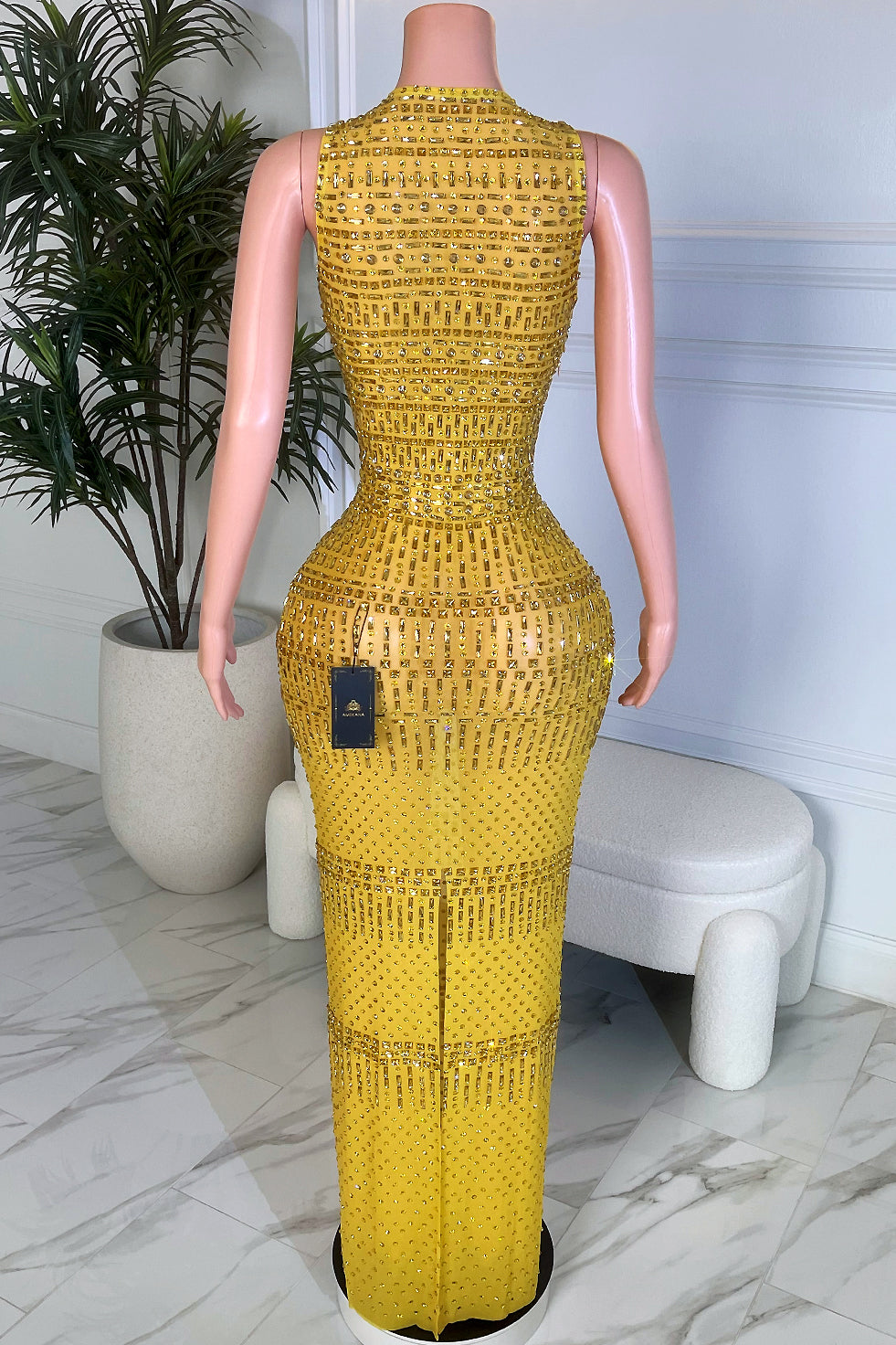 Indira Yellow Maxi Dress (Ready To Ship)