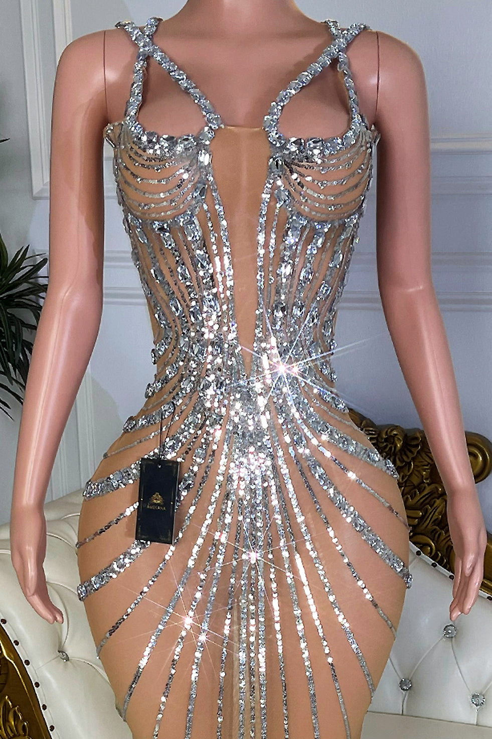 Angel Aura Midi Dress(Ready To Ship)