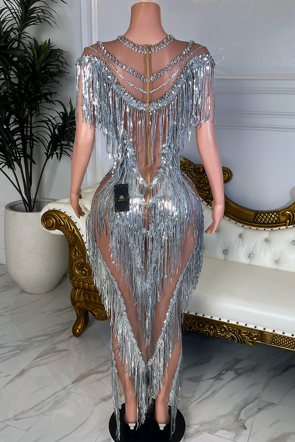 Dancing Flames Fringe Dress (Made to Order)