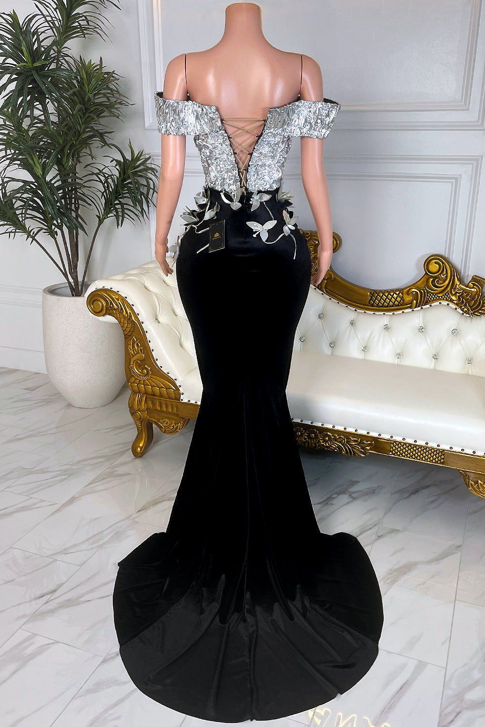 Petals At Midnight Dress(Ready To Ship)