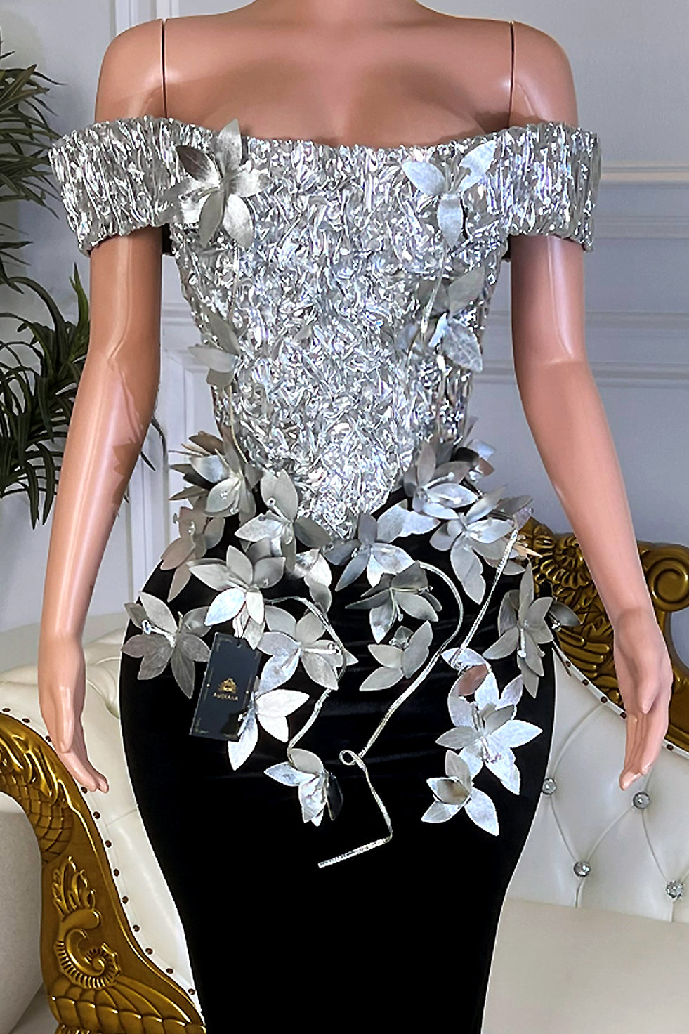 Petals At Midnight Dress(Ready To Ship)