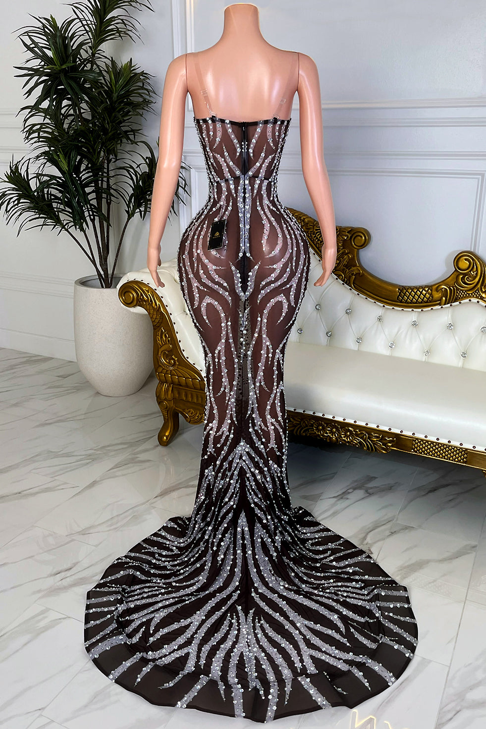 Wands Black Maxi Dress (Made to Order)