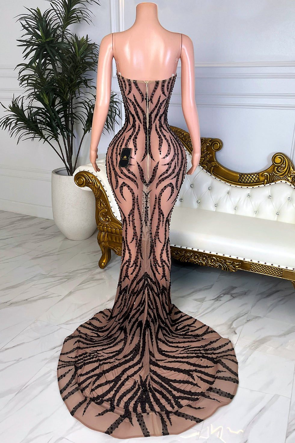 Wands All Black Maxi Dress (Made to Order)