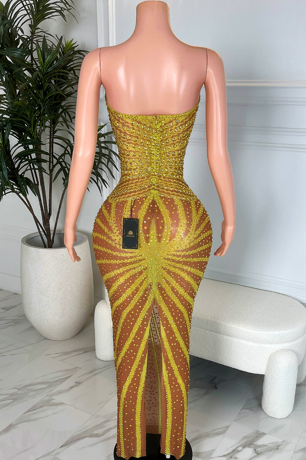 Irreplaceable Gold Dress (Made to Order)