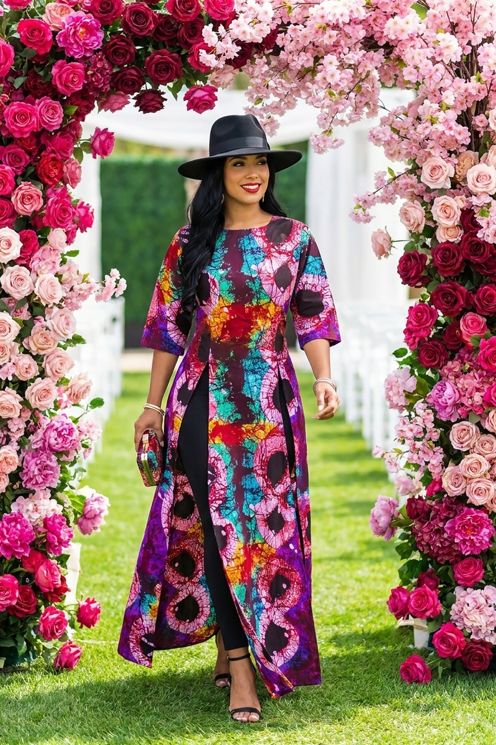 Bold Aura Ankara Dress(Ready To Ship)