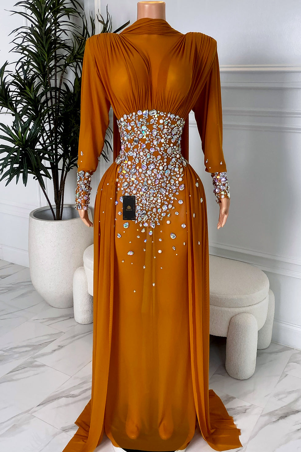Opal Brown Dress(Ready To Ship)