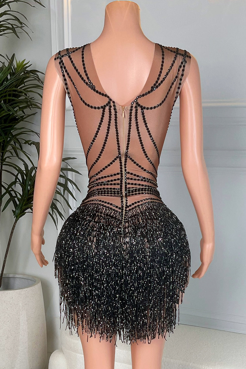 Art Decor Tassel Playsuit (Made to Order)