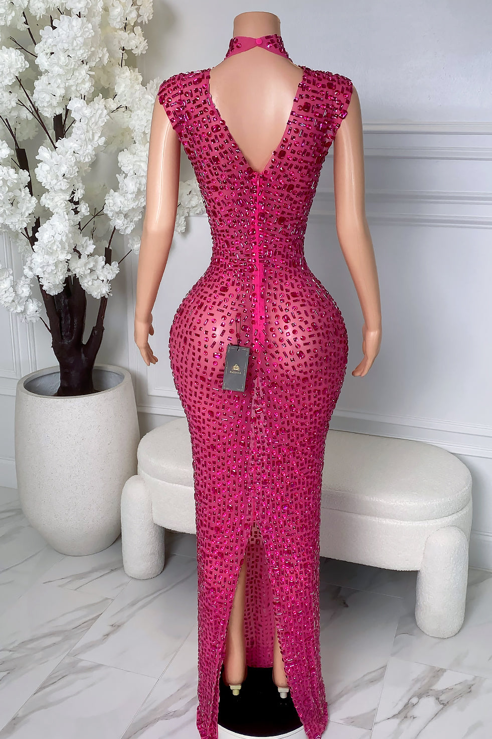 Sadey Diamante Dress (Ready To Ship)