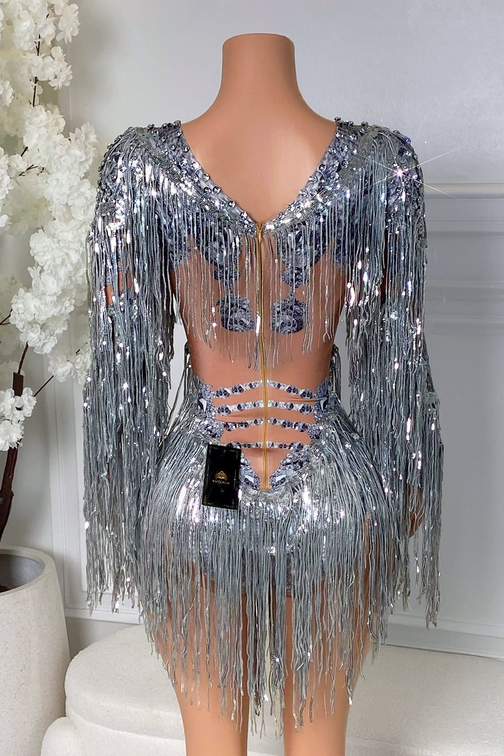 Waterfalls Sequin Playsuit (Ready To Ship)